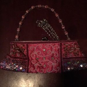 Beaded evening purse